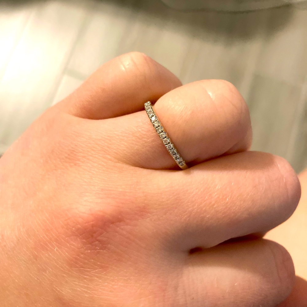 5.75 Diamond wedding band